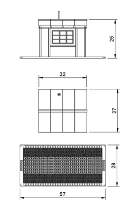 GM813E – GWR Weighbridge & Lamp Hut TT120/3mm Scale TT Scale Building