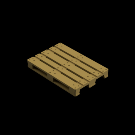 Go200A – 10X Euro Pallets Tt120/3Mm Scale Tt Accessory