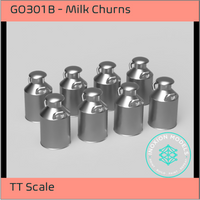 Go301B – Small Milk Churns Tt120/3Mm Scale Tt Accessory
