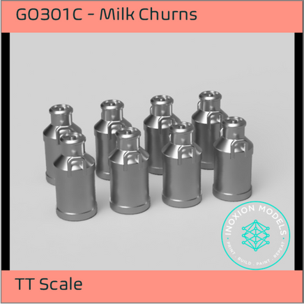 Go301C – Medium Milk Churns Tt120/3Mm Scale Tt Accessory