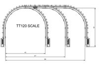 Go610C – London Underground Cables Gantries Tt120/3Mm Scale Tt Accessory