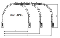 Go610C – London Underground Cables Gantries Tt120/3Mm Scale Tt Accessory