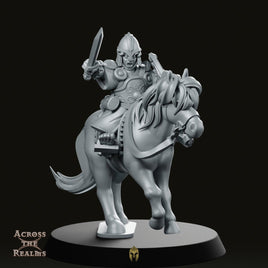 Halfling Captain Armoured Pony Miniature