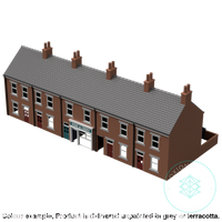 Hc004B – 5X Terrace House With Shop Pack N Scale Building