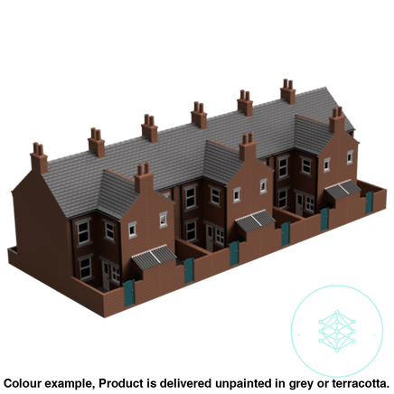 Hc010A – 6X Terrace House Pack N Scale Building