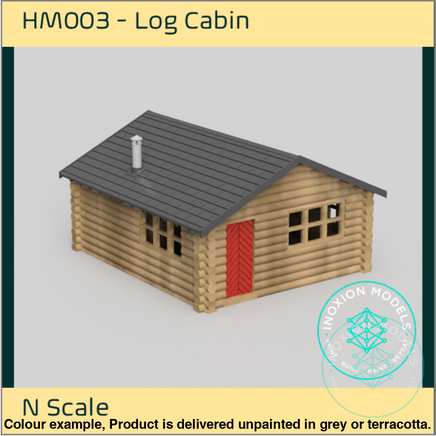Hm003 – Log Cabin N Scale Building