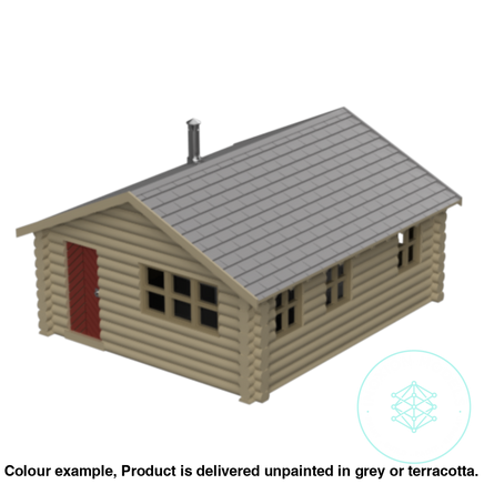 Hm003 – Log Cabin N Scale Building