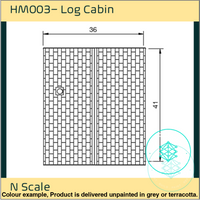 Hm003 – Log Cabin N Scale Building