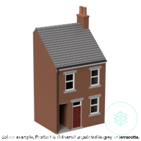 Hm008C – Low Relief Terrace House W Close N Scale Building