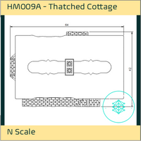 HM009A – Thatched Cottage N Scale N Scale Building