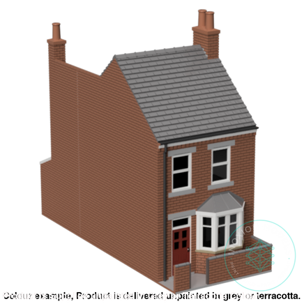 Hm010A – Terrace House N Scale Building