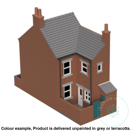 Hm010A – Terrace House N Scale Building