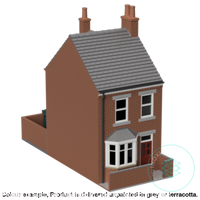 Hm010B – Terrace House N Scale Building