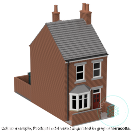 Hm010B – Terrace House N Scale Building