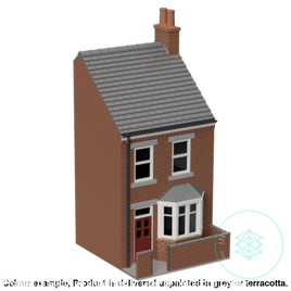 Hm010C – Low Relief Terrace House N Scale Building