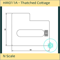 HM011A – Thatched Cottage N Scale N Scale Building