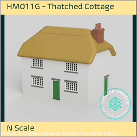 HM011G – Thatched Cottage N Scale N Scale Building