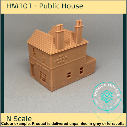 Hm101 – Pub/Hotel N Scale Building