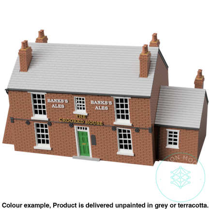 Hm104 – The Crooked House Pub N Scale Building