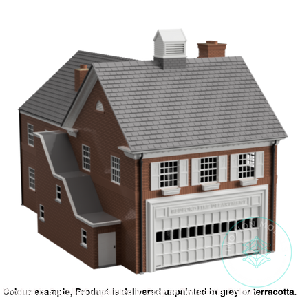 Hm304 – Fire Station N Scale Building