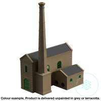 Hm501 – Steam Pump House N Scale Building