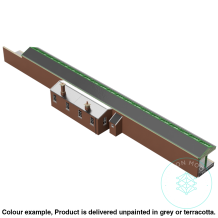 Hm800C – Station Building Platform 2 N Scale