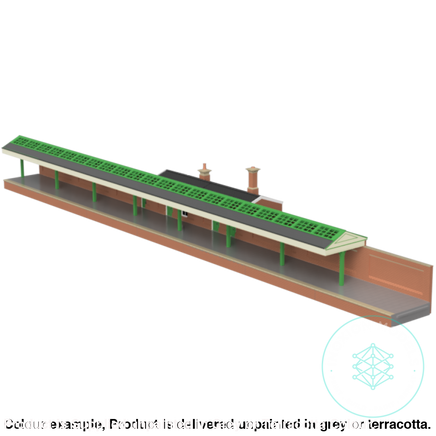 Hm800C – Station Building Platform 2 N Scale