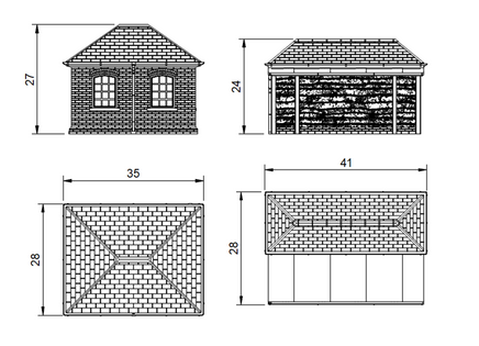 HM811A – LNER Tram Station N Scale N 1:148 N Scale Building