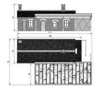 HM812A – GWR Station N Scale N 1:148 N Scale Building