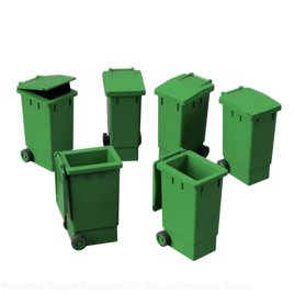 Ho101 A – Wheelie Bins N Scale Accessory