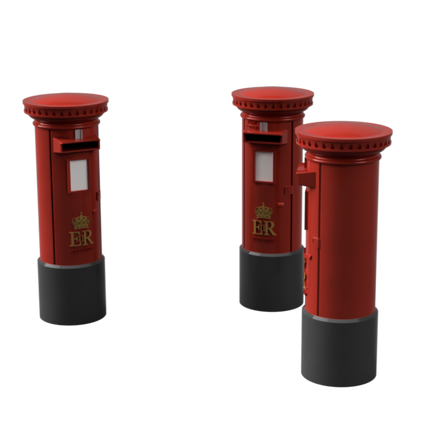 Ho105A – Post Boxes N Scale Accessory