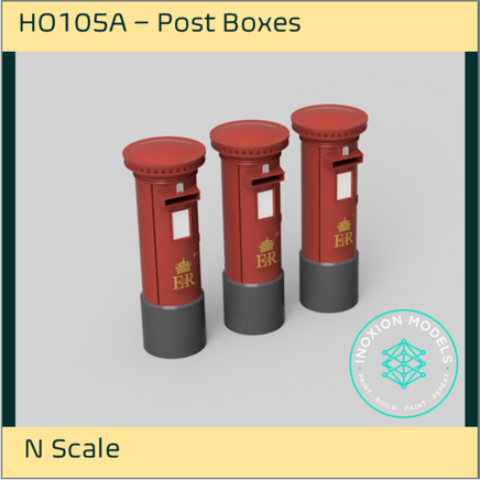 Ho105A – Post Boxes N Scale Accessory