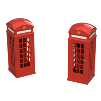 Ho106A - Phone Boxes N Scale Accessory