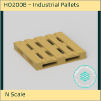 Ho200B – 10X Industrial Pallets N Scale Accessory