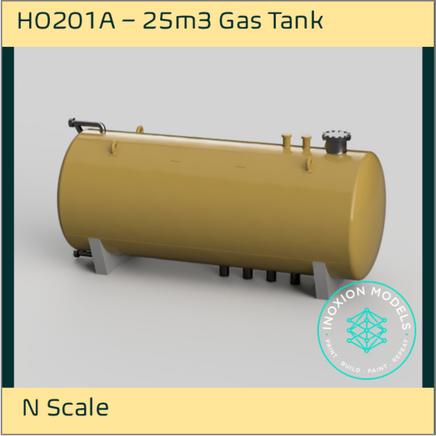 Ho201A – 25M3 Gas Tank N Scale Accessory