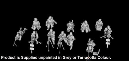 JOD WW2 German MG Teams 28mm 1:56 Figure