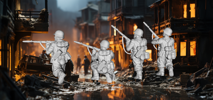 JOD WW2 German Rifle Grenade Team 28mm 1:56 Figure
