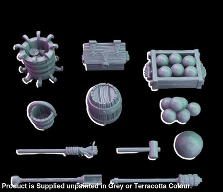 MA018 1:56 28mm Artillery accessories and props Medieval