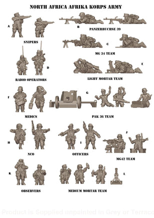 March To Hell Ww2 Africa - Afrika Corps 1 15Mm 1:100 / A Figure