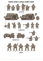 March To Hell Ww2 Africa - Afrika Corps 3 15Mm 1:100 / 1 Figure
