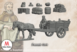 MED002 Medieval Peasant cart 28mm 1:56 Medieval Figure