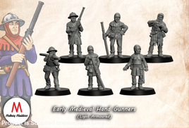 MED003 Early Medieval hand gunners Medieval Figure