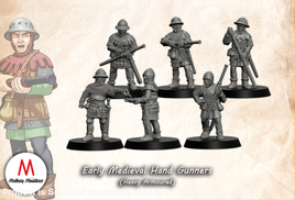 MED004 Early Medieval Armoured hand gunners Medieval Figure