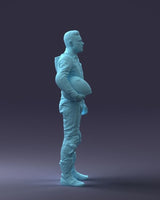Male Motorbike/racing Car Driver In Leathers Figure