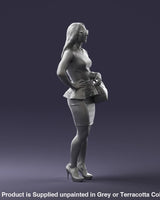 Glamorous Lady With Bag Figure