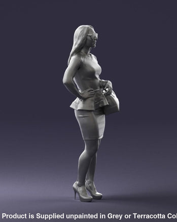 Glamorous Lady With Bag Figure