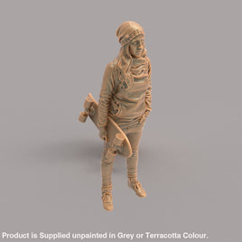 MM101 Girl With Skateboard in hand Figure