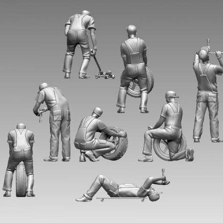 MM1070 Garage Mechanic 3 Figure