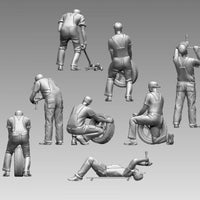 MM1070 Garage Mechanic 4 Figure