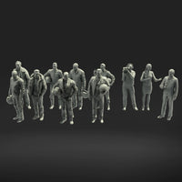 MM1106 Male Bike riders and Camera crew Figure